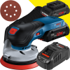 BOSCH GEX 18V-125 (SOLO) Slefuitor excentric Li-Ion +  Set 2 acumulatori 4Ah ProCore + Incarcator rapid de 8Ah GAL1880CV