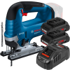 BOSCH GST 185-LI Ferastrau vertical  brushless, +  Set 2 acumulatori 4Ah ProCore + Incarcator 8Ah