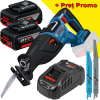 BOSCH GSA 185-LI Ferastrau sabie brushless, Li-Ion + 2 acumulatori 5Ah CoolPack + Incarcator 8Ah