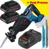 BOSCH GSA 185-LI Ferastrau sabie brushless, Li-Ion + 2 acumulatori 4Ah ProCore + Incarcator 8Ah