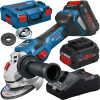 BOSCH  GWS 18V-15 SC Polizor unghiular cu regulator brushless BITURBO, cu 2 acumulatori ProCore Li-Ion, 8Ah, diametru disc 125 mm + L-BOXX