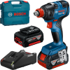 BOSCH GDX 18V-200 Masina de insurubat cu impact brushless, cu 2 acumulatori Cool Pack Li-Ion, 4Ah, 200Nm + Valiza L-CASE