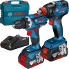 BOSCH Kit 2 scule 18V GSR 18V-60 C Masina de gaurit si insurubat brushless cu 2 acumulatori Li-Ion, 5Ah, 60Nm + GDX 18V-200 Masina de insurubat cu impact brushless, Li-Ion, 200Nm + L-CASE