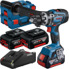 BOSCH GSR 18V-150 C Masina de gaurit si insurubat brushless Li-Ion, 150Nm + L-BOXX +  Set 3 acumulatori Li-Ion, 18V, 5Ah + Incarcator + L-BOXX 136