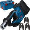 BOSCH GPT 18V-19 (SOLO) Aparat de presare Li-Ion, fara acumulator in set + Gheare presare SV15, SV22, SV28 + L-BOXX