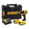 DEWALT DCD708D2T-QW Masina de gaurit si insurubat Li-Ion, 65Nm, brushless + Valiza + 2x acumulatori Li-Ion, 18V, 2Ah + Incarcator