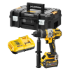 DEWALT DCD999X1-QW Masina de gaurit cu percutie, Li-Ion, 126Nm, brushless + Valiza
 + 1x acumulator Li-Ion, 18V, 9Ah + Incarcator