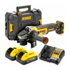 DEWALT DCG405H2T-QW Polizor unghiular Li-Ion, brushless, Ø125 mm + Valiza + 2x acumulatori Li-Ion, 18V, 5Ah + Incarcator