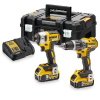 DEWALT Kit 2 scule 18V Masina de gaurit si insurubat cu percutie (DCD796N) Li-Ion, 18V, 70 Nm + Masina de insurubat cu impact (DCF887N) Li-Ion, 18V, 205 Nm + 2x acumulatori Li-Ion, 18V, 5Ah + Incarcator + Valiza