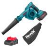 RONIX 8611 Suflator/aspirator Li-Ion, 20V + 1x acumulator Li-Ion, 20V, 2Ah + Incarcator