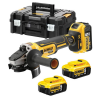 DEWALT DCG405P3-QW Polizor unghiular Li-Ion, brushless, Ø125 mm + Valiza + 3x acumulatori Li-Ion, 18V, 5Ah + Incarcator