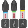 BOSCH  Set 25 biti PRO Impact Control 25 mm, mixt in cutie Tic-Tac PH2(x5)-PZ2(x5)-T20(x5)-T25(x5)-T30(x5)