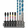 BOSCH  Set 4 biti impact control 50 mm, mixt + 3 burghie multicontruction