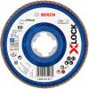 BOSCH  Disc evantai Expert for Metal 125 mm, R80 cu X-LOCK