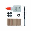 BOSCH  Set 25 de dibluri 8 mm + 4 marcatoare + opritor + burghiu lemn 8 mm