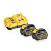 DEWALT Set acumulatori 18V/54V 2 acumulatori XR FLEXVOLT, 18V/54V, 6Ah + Incarcator rapid