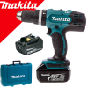 MAKITA DHP453RFE Masina de gaurit cu percutie cu 2 acumulatori Li-Ion, 18V, 3Ah, 42Nm