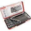 CROMWELL  Set de chei combinate cu clichet cu prize 10-19 mm RATCHET SPANNER &SOCKET SET 23PC