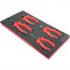 CROMWELL  Set de unelte in burete 4PCS VDE PLIER SET WITH FOAM T0691