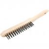 CROMWELL  Perie de sarma pentru razuire cu fire de otel 2-ROW WIRE SCRATCH BRUSH- PLAIN BACK