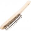 CROMWELL  Perie de sarma pentru razuire cu fire de otel inoxidabil 4-ROW STAINLESS STEEL WIRE SCRATCH BRUSH