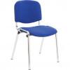 CROMWELL  Scaun conferinta - Cromat CONFERENCE CHROME STACKING CHAIR BLUE