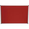 CROMWELL  Tabla din pasla pentru notificari FELT NOTICE BOARD 900x600 mm RED ALUMINIUM TRIM