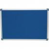 CROMWELL  Tabla pentru notificari acoperit cu pasla EXECUTIVE FELT NOTICE BOARD 900x600 mm BLUE/AL TRIM