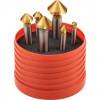 CROMWELL  Set freze conice HSS (5% Co) - 90° acoperite cu TiN 6-20 mm 90DEG HSS-COBALT S/S COUNTERSINK SET TiN