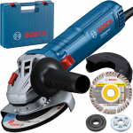 BOSCH GWS 12-125 Polizor unghiular 1200 W, diametru disc 125 + Valiza