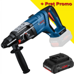 BOSCH GBH 18V-28 DC (SOLO) Ciocan rotopercutor brushless, Li-Ion, 3.4J +  Acumulator 4Ah ProCore (Fara incarcator!)