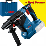 BOSCH GBH 187-LI (SOLO) Ciocan rotopercutor brushless, Li-Ion, 2.4J + Valiza, fara acumulator in set