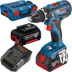 BOSCH GSR 18V-28 Masina de gaurit si insurubat brushless cu 2 acumulatori Li-Ion, 4Ah, 63Nm + L-BOXX