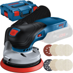 BOSCH GEX 18V-125 (SOLO) Slefuitor excentric Li-Ion, fara acumulator in set + Foi slefuire + L-BOXX