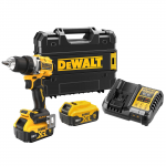 DEWALT DCD800P2T-QW Masina de gaurit Li-Ion, 90Nm, brushless + Valiza + 2x acumulatori Li-Ion, 18V, 5Ah + Incarcator