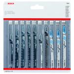 BOSCH  Set 10 panze lemn si metal