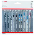 BOSCH  Set 10 panze mixte lemn/metal/PVC