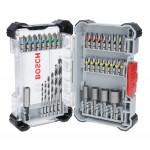 BOSCH  Caseta 35 piese Extra Hard mixt cu burghie de otel