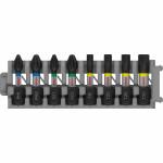 BOSCH  Set 8 biti PRO Impact Control 25 mm, mixt PH1-PH2-PZ1-PZ2-T15-T20-T25-T30