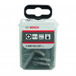 BOSCH  Set 25 biti Extra Hard 25 mm, PZ2 in cutie Tic-Tac