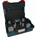 BOSCH  Set 6 carote PRO Multi Material PC Plus + L-BOXX, 20/30/44/60/68/114 mm