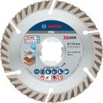 BOSCH  Disc diamantat Standard for Universal 115 mm cu X-LOCK