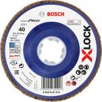 BOSCH  Disc evantai 125 mm, R40 cu X-LOCK