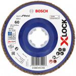 BOSCH  Disc evantai Expert for Metal 125 mm, R60 cu X-LOCK