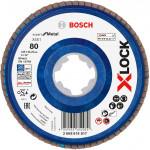 BOSCH  Disc evantai Expert for Metal 125 mm, R80 cu X-LOCK