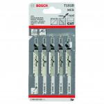 BOSCH T101B Set 5 panze Clean for Wood 100 mm