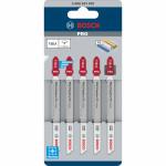 BOSCH T101A Set 5 panze Clean for PVC 100 mm