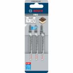 BOSCH T101AOF Set 3 panze Clean for Hard Wood 83 mm