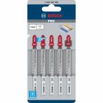 BOSCH T102H Set 5 panze Clean for PVC 100 mm