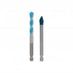 BOSCH  Set mixt 2 burghie EXPERT MultiConstruction + Hard Ceramic 8 mm, tip bit 1/4